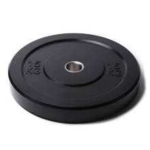 High Quality Black Cross Fitness Rubber Coated Bumper Plate